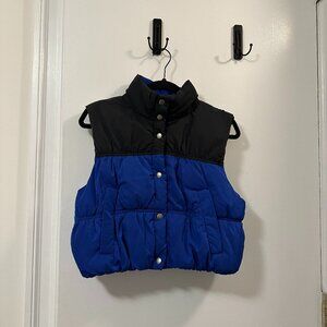 cropped puffer vest